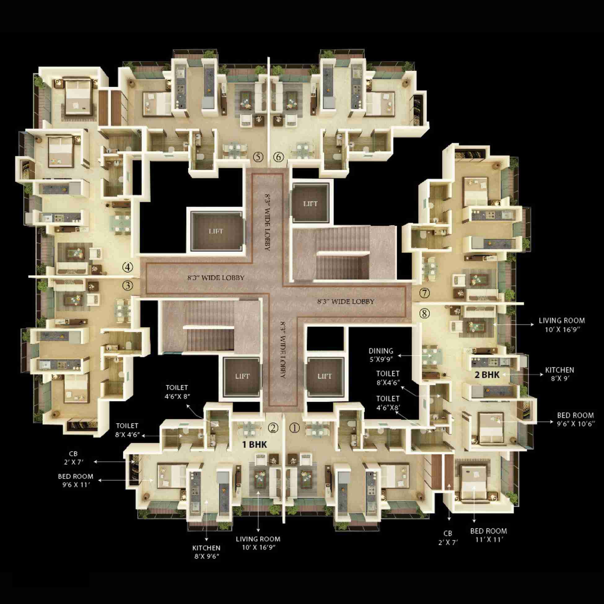 Unique-Vistas-Floor-Plan-Building-3-4